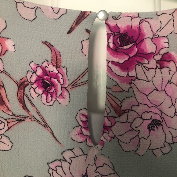 Gray & Pink Floral Dress, 2X - Picture 7 of 8